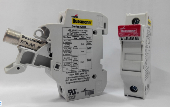 CHM1DIU Giá đỡ thanh ray Din mô-đun IP20 Ngón tay an toàn cho cầu chì PV