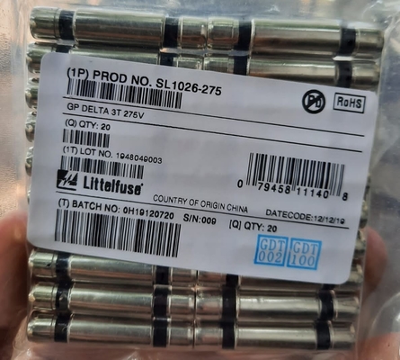 Công suất cao SL-1026-275 Ống xả khí Littelfuse Bộ bảo vệ quá áp Plasma