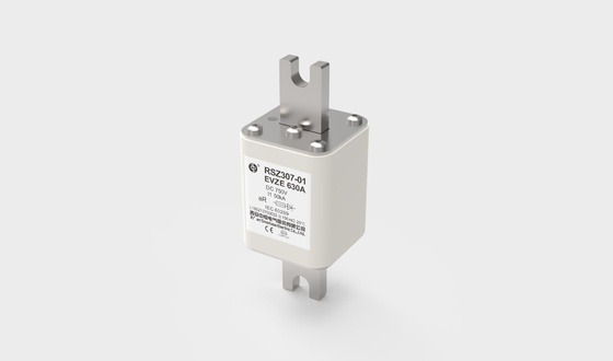 Cầu chì nhanh cho xe điện bằng sứ 630A 750VDC RSZ307-01-EVZE Hiệu suất DC tuyệt vời