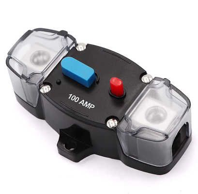Quay lại bằng tay 0-8 Gauge 12-48 Volt 200 Amp Bộ ngắt mạch với Trolling Car Stereo Audio Inline Fuse Block Holders Inver