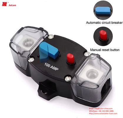 Quay lại bằng tay 0-8 Gauge 12-48 Volt 200 Amp Bộ ngắt mạch với Trolling Car Stereo Audio Inline Fuse Block Holders Inver
