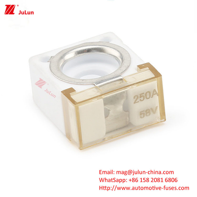 Bộ pin High Current Motorcycle Motorhome Crane 300A 500A 58V Quadrat Ceramic Battery Fuse