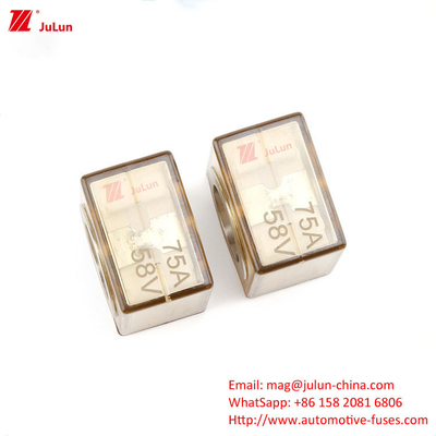 Bộ pin High Current Motorcycle Motorhome Crane 300A 500A 58V Quadrat Ceramic Battery Fuse