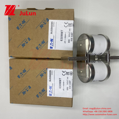 MUSSMANN 690V 630A Ceramic Copper Automotive Fuses 630MMT Twin Flat Plate Bolt Type Fuse Để bảo vệ xe