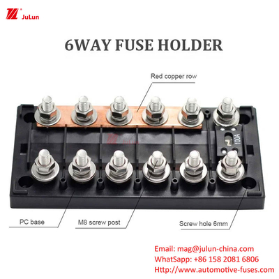 Bảo vệ mạch xe ô tô Nylon Fuse Holder 30A-500A-55 ~ 125°CBX2103 Đường vuông xe du lịch