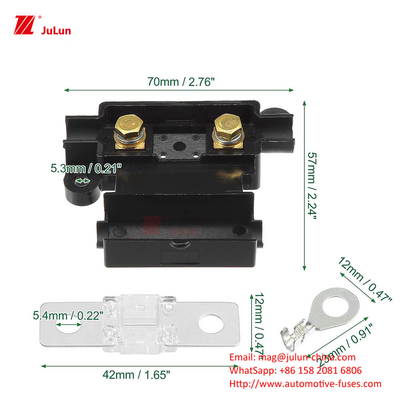 Máy bảo hiểm tự động Nơ-lôn giữ bộ bảo hiểm 32V 30A-500A Năng lượng định số ANM High Power Fuse Box Accessories
