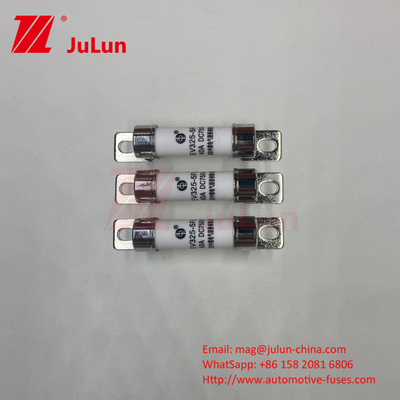 50kA DC Fuse định lượng cho EV DC DC chuyển đổi bộ sạc xe 750VDC EV325 Fuse tải hóa học và nhiệt độ cao 40A 5