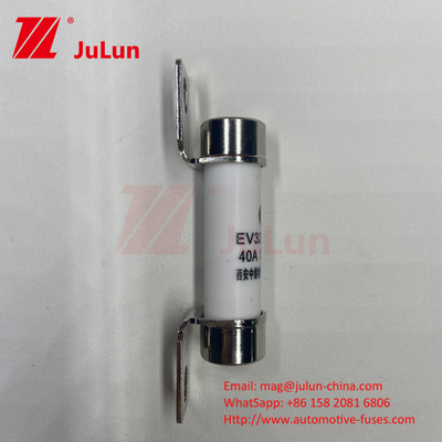 Bụi gốm 14x51 15A 40A 50A EV325 FUSE 750VDC EV32520KA Bộ bảo hiểm cuộn xe gốm 10A-50A ISO8820/JASO D622