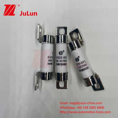 Bụi gốm 14x51 15A 40A 50A EV325 FUSE 750VDC EV32520KA Bộ bảo hiểm cuộn xe gốm 10A-50A ISO8820/JASO D622