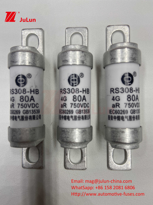 750VDC Ceramic Automotive Fuses RS308 HB 4G Nhiệt độ cao 10A 20A 25A 30A 40A 50A 63A 80A 100A 750VDC FUSE