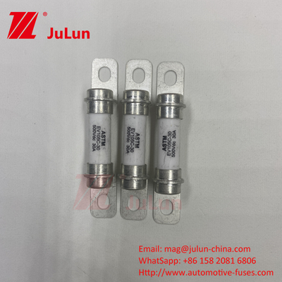 Lưu trữ năng lượng pin 50A High Break 500VDC Fuse DC ống gốm High Break 30A Bảo vệ an toàn Fuse xe điện