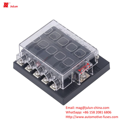Hộp bảo hiểm xe hơi 10 chiều hàng đơn BX2103 50A Vàng Phụ tùng phụ tùng xe hơi Bộ giữ bảo hiểm EU UL Chứng nhận