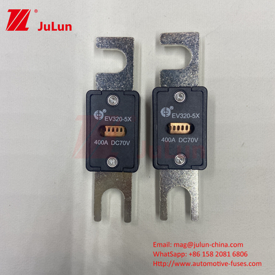 EV Electric Vehicle Fuse Boxed 70VDC Điện áp định số M6 Bolt loại 250A EV320-5C