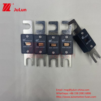 EV320-5C-225A-N 70VDC Logo tùy chỉnh Blade ô tô Fuses Screw Plug In M6 M8 Đồng 80A-500A