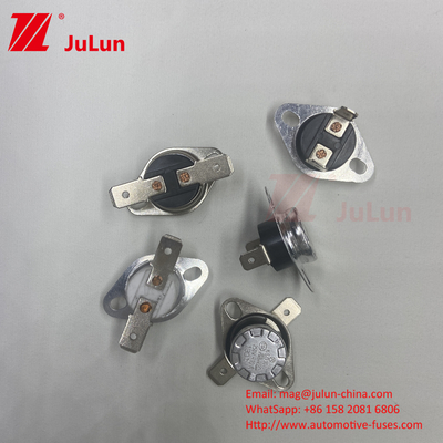KSD301 130 °C Chuyển đổi nhảy bền với vòng đời ≥100000 lần và loại liên lạc đóng bình thường