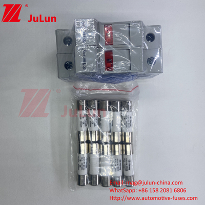 10x38mm 32A Silver Element Solar Fuse For Photovoltaic RT18-32X 10 * 38mm Cylindrical Fuse Holder với 32A 690V Low