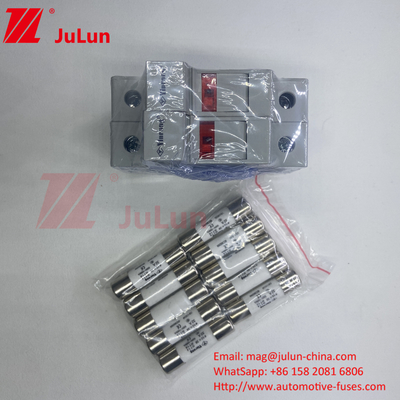 Solar Pv Fuse Din Rail Solar Fuse Holder cho Photovoltaic Inverter Inline Fuse Cylindrical Fuse holder