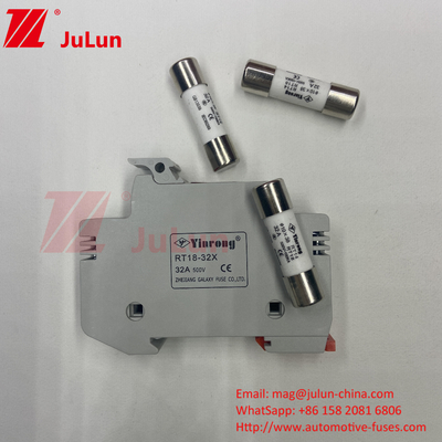 1000VDC Solar Fuse Ceramic 30kA 10x38mm Giá thấp 10x85mm PV Solar Ceramic DC Fuse Link 1500vdc PV Fuse Fa
