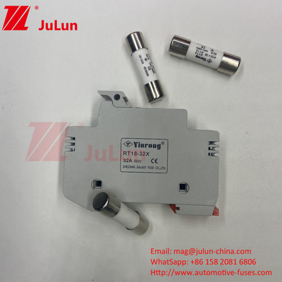 1000VDC Solar PV Fuse Holder với 30kA 32A 63A 125A Din Rail Mounting Fuse Holders Fuse Holder B
