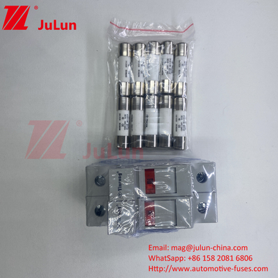 TUV CE 10 * 38mm DC 1000V Photovoltaic Fuse mặt trời 20A với bảo vệ LED Fuse Holder cho Inverter mặt trời