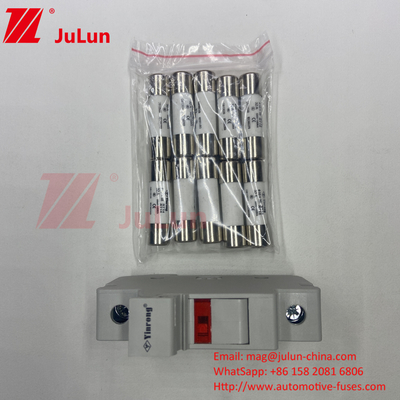 Fuse silicon cho Photovoltaic Bus Box 30kA Khả năng phá vỡ Điện áp định số 1000VDC/1500VDC/500VDC