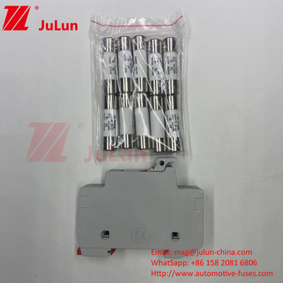 Nhà máy chuyên nghiệp BYPV-18 1pole 16a 1000v Chứng nhận Cylindrical Ceramic Fuse Với Capacity Breaking 30kA