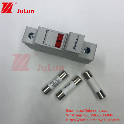 Nhà máy chuyên nghiệp BYPV-18 1pole 16a 1000v Dc Din Rail Fuse Holder với 1500v Dc Fuse cho mặt trời