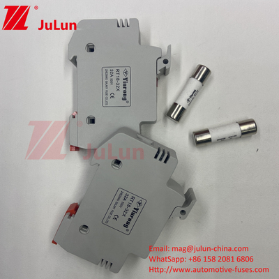 1000VDC 15A Solar PV Fuse Holder With Fuse Fuses mặt trời PV 6A 10A 15A 20A 25A 30A Điện áp cao cho hệ thống mặt trời
