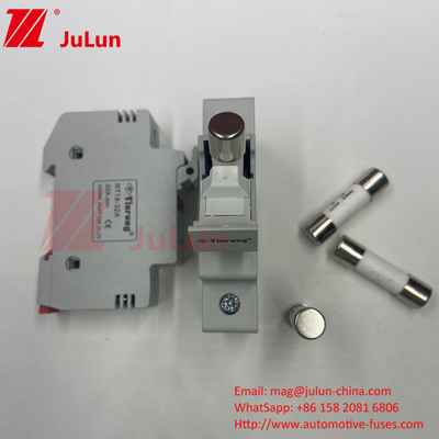 Fuse PV mặt trời cho Inverter quang điện mặt trời PV-32X 1000V 32A Fuse hoạt động nhanh Bảo vệ mạch DC Fuse Solar Man