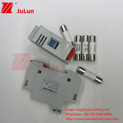 Phân tích năng lượng mặt trời Photovoltaic Silver cho Inverter Protection Fuse Holder 1500v 30a