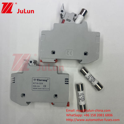 Solar PV Ceramic Fuse Holder Với Capacity Breaking 1000VAC/DC 300A Ceramic Fast-Acting Fuse Cho Photovoltaic Ch