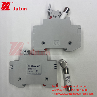 Giữ với Ceramic Fuse cho Photovoltaic Protection 15A Photovoltaic Solar Fuse 1000V 10 * 38mm Din Rail Solar Fuse An