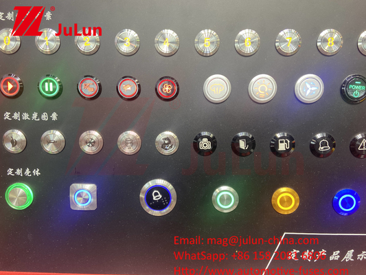 16mm Nhẫn chiếu sáng thời gian dẫn IP67 12mm/16mm/19mm/22mm/LA38/XB2 Nút chuyển đổi kim loại nút đẩy nút kim loại đẩy mông