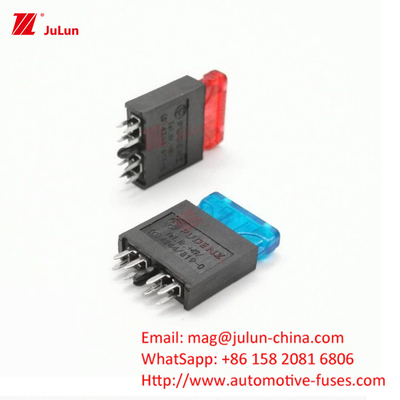 Bộ ngắt mạch EU UL nhỏ gọn cho ô tô ANM Fork Peg Type Dual Car Fuse Holder One In Double Out Large Fu