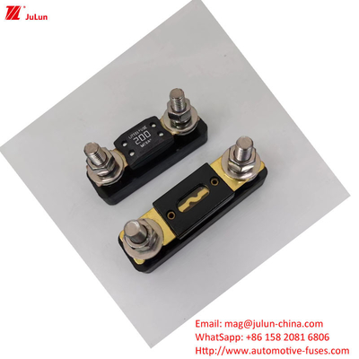 Eu UL Máy cắt mạch tăng cường thiết lập lại bằng tay 30A-500A32V Máy giữ bộ an toàn ô tô Vật liệu nhựa / vỏ nylon