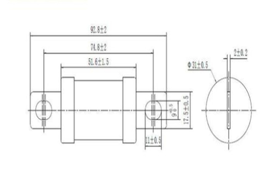 Bộ điều hợp bộ sạc EV tương thích với xe điện ống tròn đệm loại an toàn DC500V