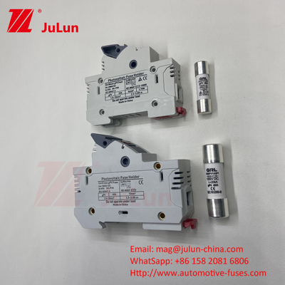 AC RT18-32X Giá đỡ cầu chì Fusibles Hộp cơ sở 10x38MM 500V Thổi nhanh gốm RO15 RT18 DIN Rail Moun Giá đỡ cầu chì đơn
