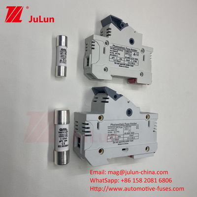 1000V Solar PV Fuse Holder With Fuse DNPVF1-32 14 * 51mm 1000dc 250 315 350 Solar Pv Fuse 1500v Fuse Connection