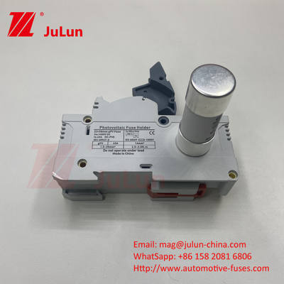 Fuse mặt trời PV cho quang điện DC1000V 10X38 Máy giữ bộ an toàn gốm với công tắc cách ly 10X