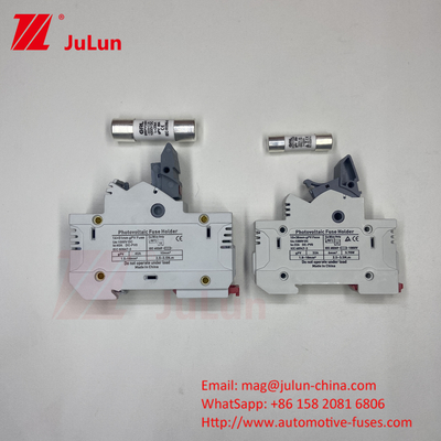 Fuse mặt trời PV cho quang điện DC1000V 10X38 Máy giữ bộ an toàn gốm với công tắc cách ly 10X