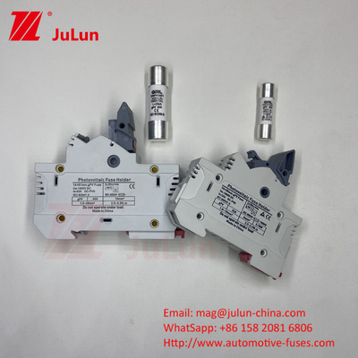 Fuse mặt trời PV cho người giữ bộ an toàn quang điện 30 Amp Rt18-32 10x38 Fuse Base Thermal Fuse 16a 220v 10 * 85mm
