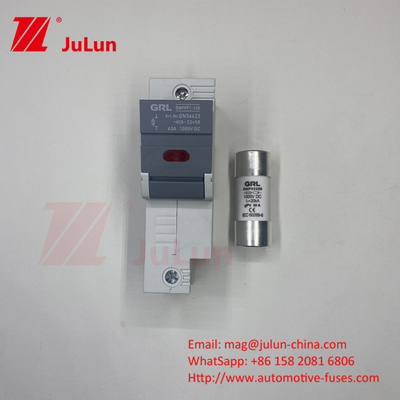 Máy giữ bộ an toàn 30A 63A 500V 10x38 RT18-32 Máy giữ bộ an toàn hình trụ 10A 1000DC Bộ an toàn năng lượng mặt trời PV Để bảo vệ quang điện