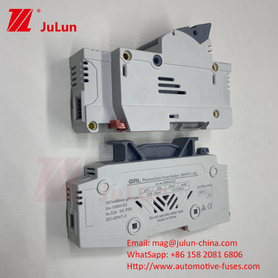 Máy giữ bộ an toàn 30A 63A 500V 10x38 RT18-32 Máy giữ bộ an toàn hình trụ 10A 1000DC Bộ an toàn năng lượng mặt trời PV Để bảo vệ quang điện
