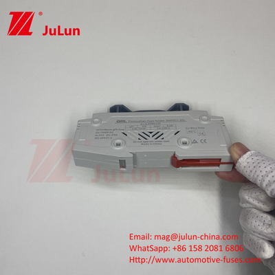 1000VDC Năng lượng mặt trời PV Din Rail Fuse Fuse 10x38mm RT18-32 Fuse Link AC