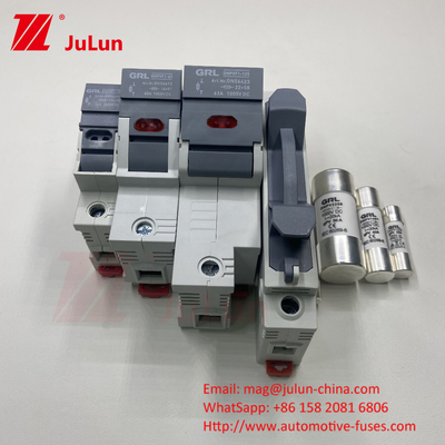 Phân tích năng lượng mặt trời PV với vật liệu nguyên tố bảo hiểm đồng RO17 Blow nhanh Ceramic DIN Rail Moun 22x58MM Italweber Fuse 500V