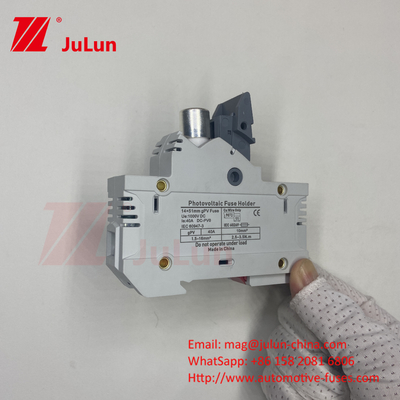 10 * 38mm gPV 1000VDC 32A FUSE Din Guide Fuse Holder để cài đặt dễ dàng và an toàn
