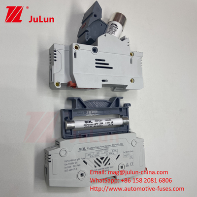 10 * 38mm gPV 1000VDC 32A FUSE Din Guide Fuse Holder để cài đặt dễ dàng và an toàn