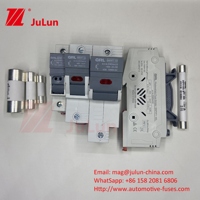 10x38mm Photovoltaic Solar Fuse để bảo vệ Photovoltaic High Voltage Module