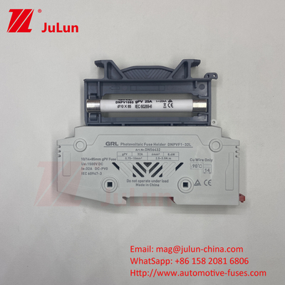 1500VDC Photovoltaic Solar Fuse để bảo vệ Photovoltaic Module trong 500VDC Nominated Voltage