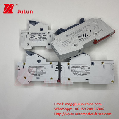Fuse 1500vdc 20a DNPVF1-32L Hệ thống mặt trời Pv Fuse 1500vdc Blow nhanh Ceramic DIN Rail Moun 10x85MM 1500V Fuse nhiệt